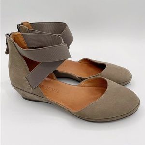 Gentle Souls Noa Lisa Suede Leather Wedge